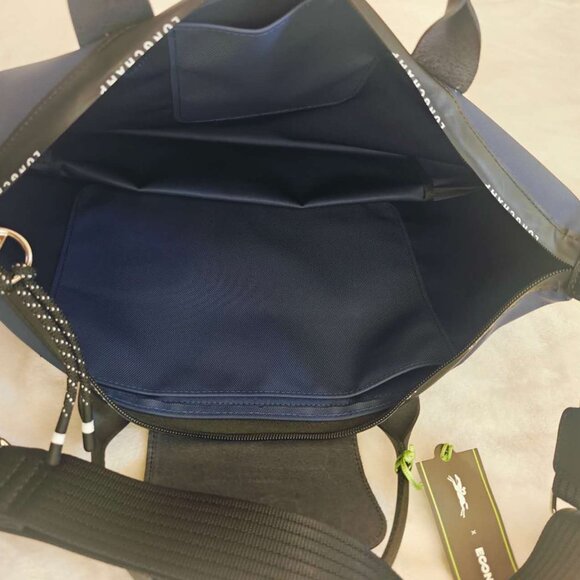 NWT Longchamp Le Pliage Energy L Handbag Navy - Picture 10 of 12
